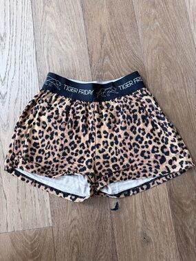 Tiger Friday Kids' Leopard Print Shorts - Tan/Black